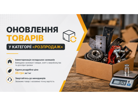 Оновлення товарів у категорії «Розпродаж»