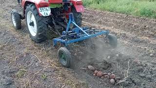 Супер врожай картохи,копаєм копалкою КК-20,дуже класна копалка ,новинка з чотирма шатунами.