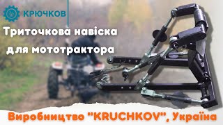 Триточкова навіска для мототрактора / Переваги та недоліки / Виробництво "KRUCHKOV", Україна